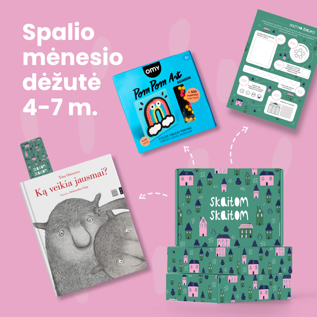 Knygų dėžučių prenumerata 4-7 m. vaikams