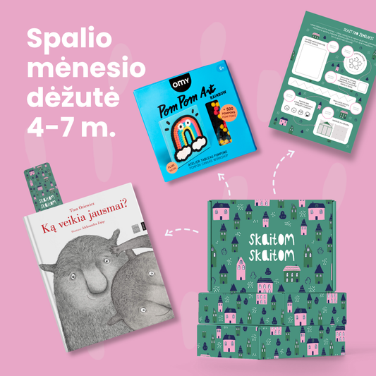 4-7 m. vaikams: knygų dėžučių prenumerata