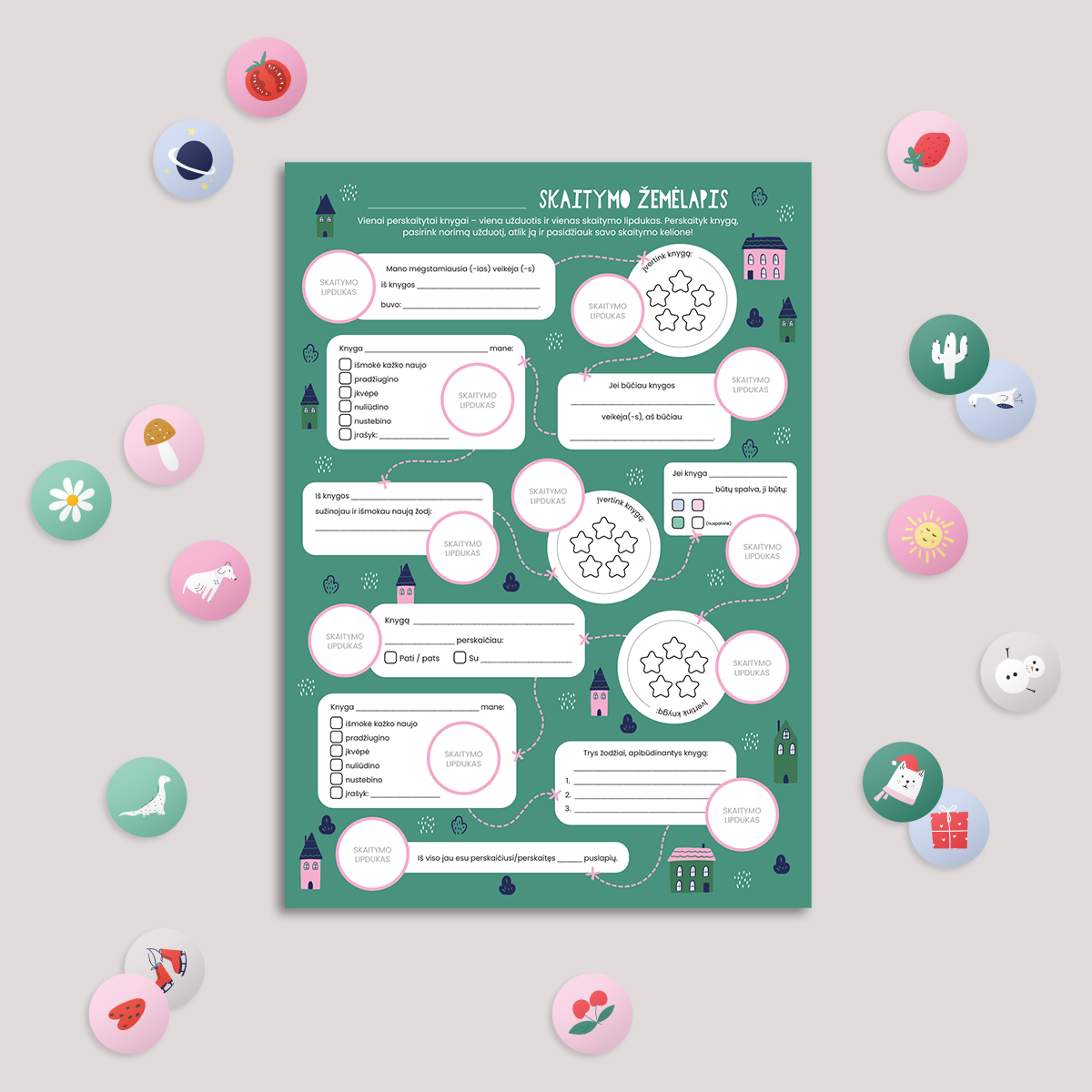 8-10 m. vaikams: knygų dėžučių prenumerata