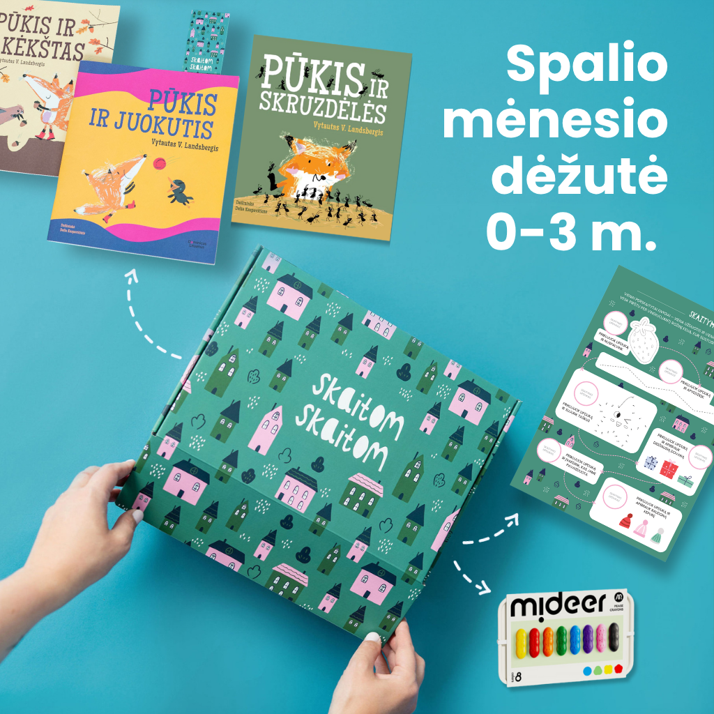 Knygų dėžučių prenumerata 0-3 m. vaikams