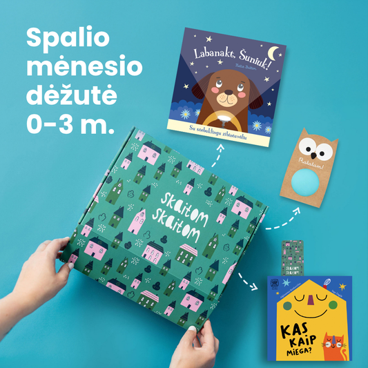 0-3 m. vaikams: knygų dėžučių prenumerata
