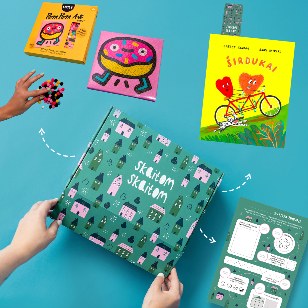 MAŽASIS dovanų rinkinys 4-7 m. vaikams „Spalvotai“