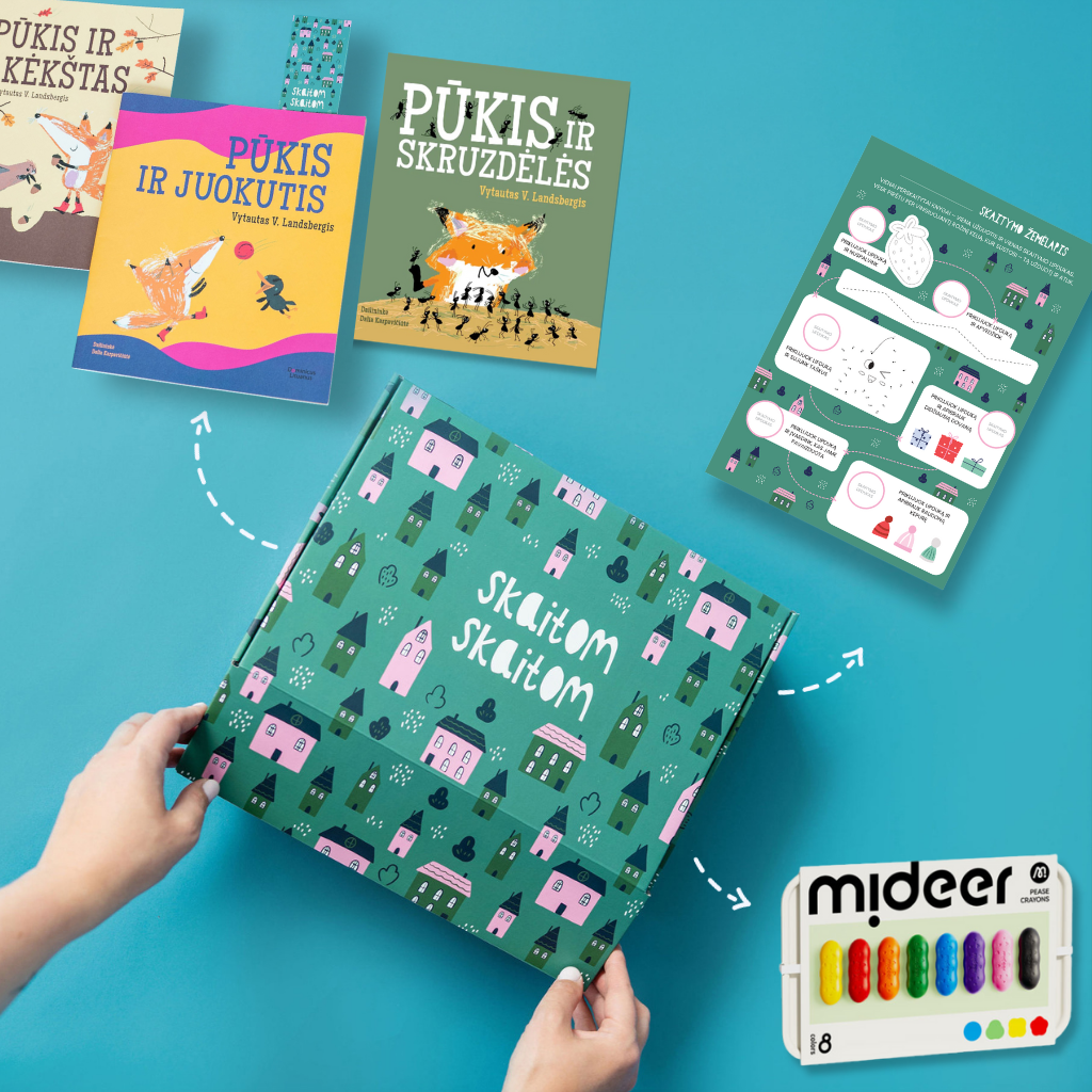 MAŽASIS dovanų rinkinys 0-3 m. vaikams „Pūkis ir aš“