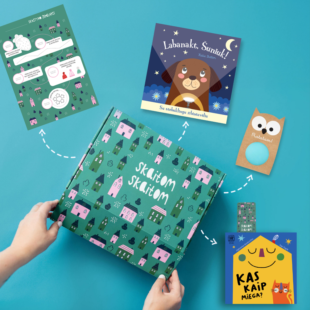 MAŽASIS dovanų rinkinys 0-3 m. vaikams „Labanakt“