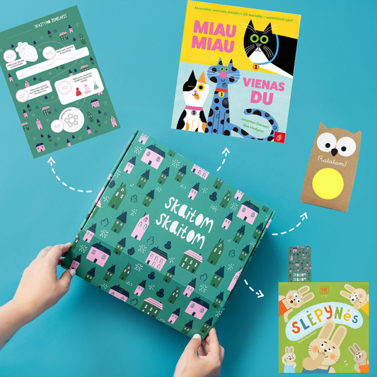 0-3 m. vaikams: dovanų rinkinys „Skaičių slėpynės”