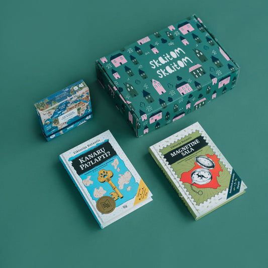 8-10 m. vaikams: dovanų rinkinys „Galvosūkis įgudusiems skaitytojams“