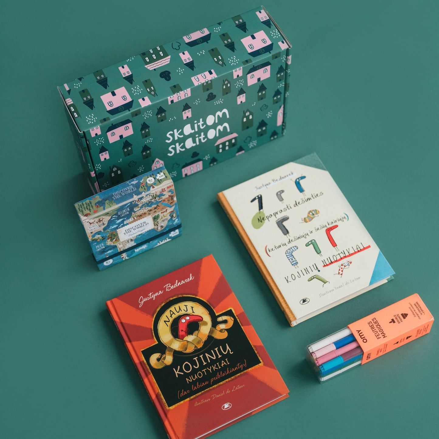 8-10 m. vaikams: dovanų rinkinys „Kur pradingo kojinės?“